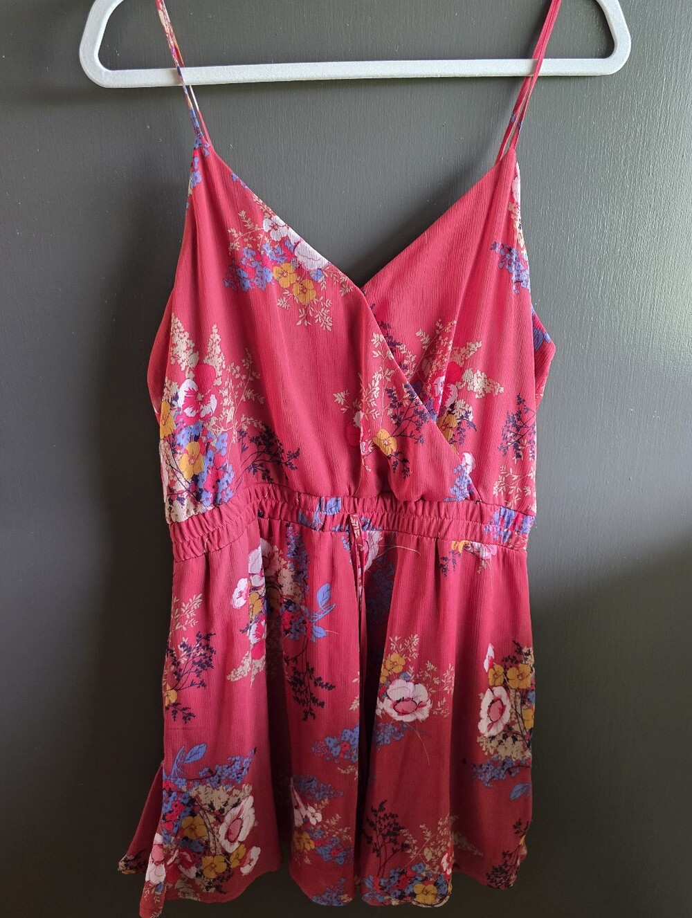 Maurices Red Floral Blouse